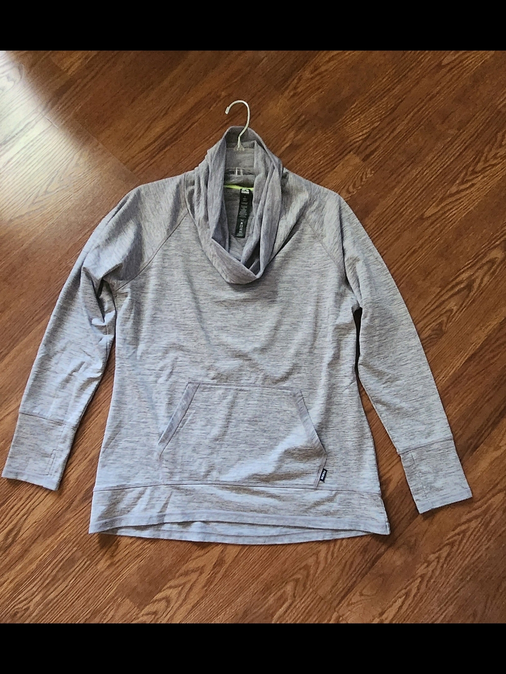 RBX Heather Gray Cowl Neck Pullover Hoodie